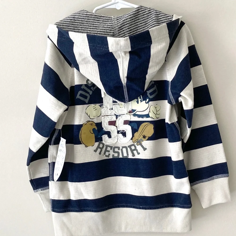 NWT Disneyland resort 1955 Mickey zip hooded jacket size S